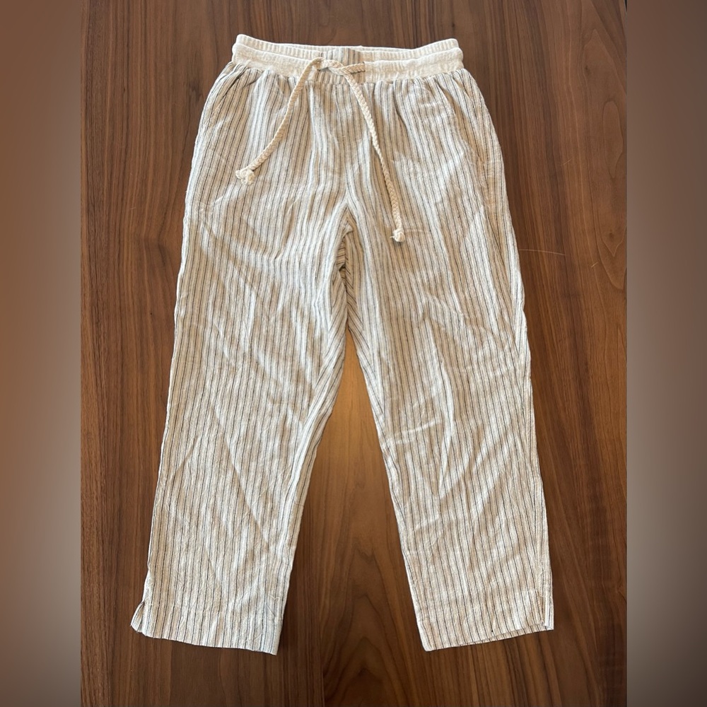 Lightweight Striped Cotton Pants
